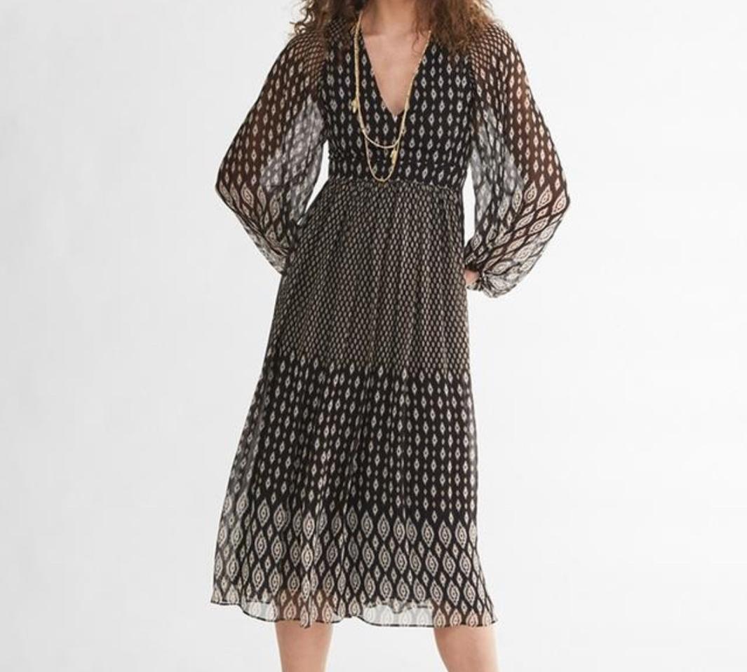 55 55반 새상품 바네사브루노 컬렉션 정가84만 에스닉 롱 원피스 이로