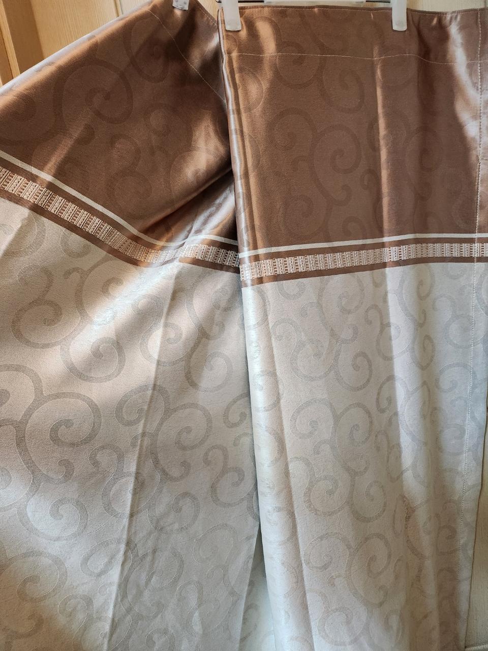 무배✔샤틴 로즈골드 배색 커튼 2창