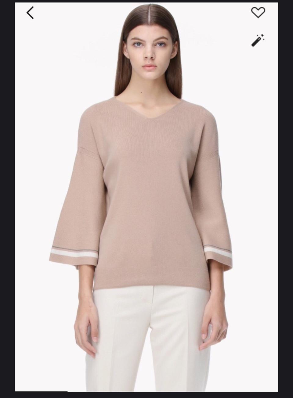 원가40))타임 소매나팔 니트티