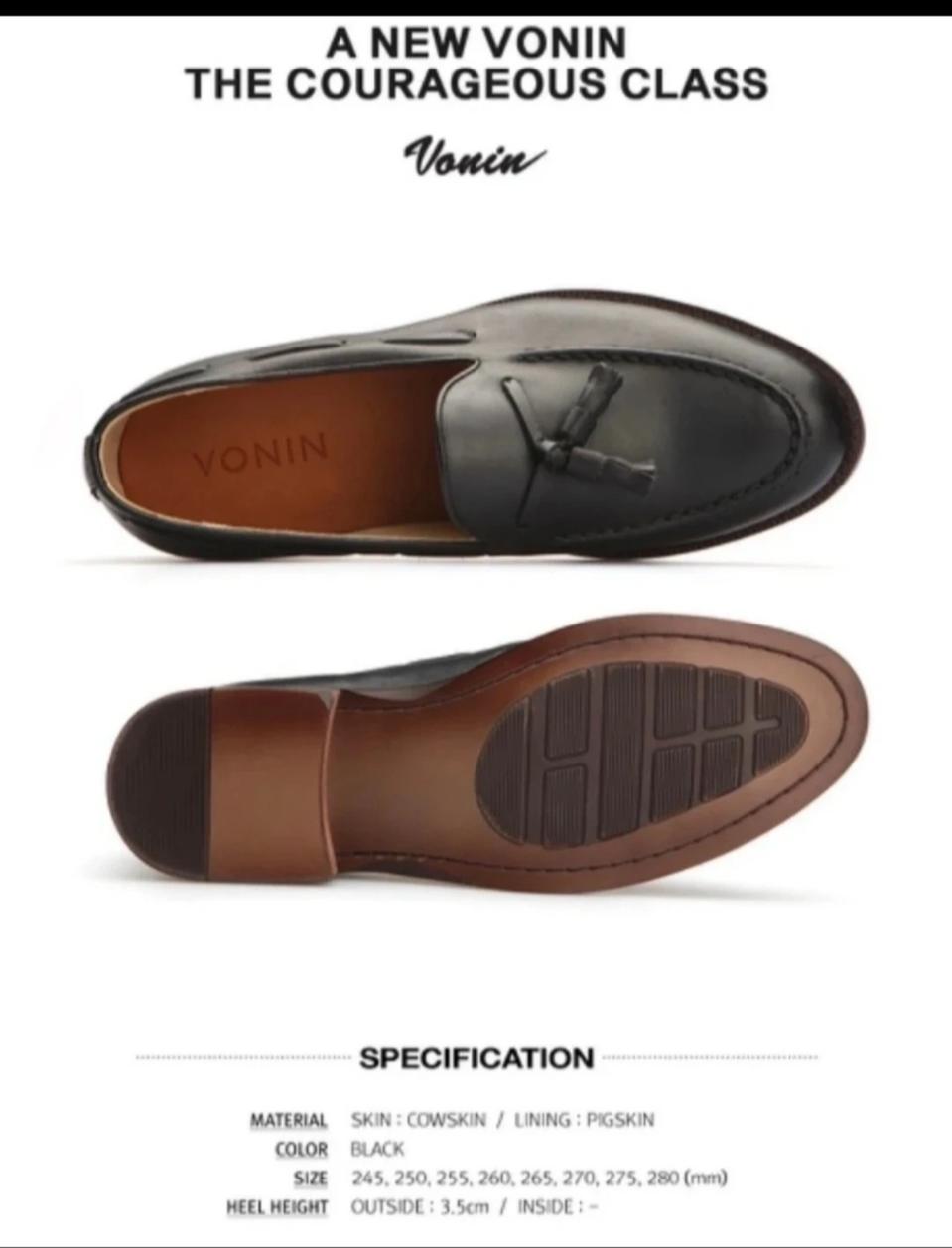 [보닌] 베지터블 천연 소가죽 수제 로퍼