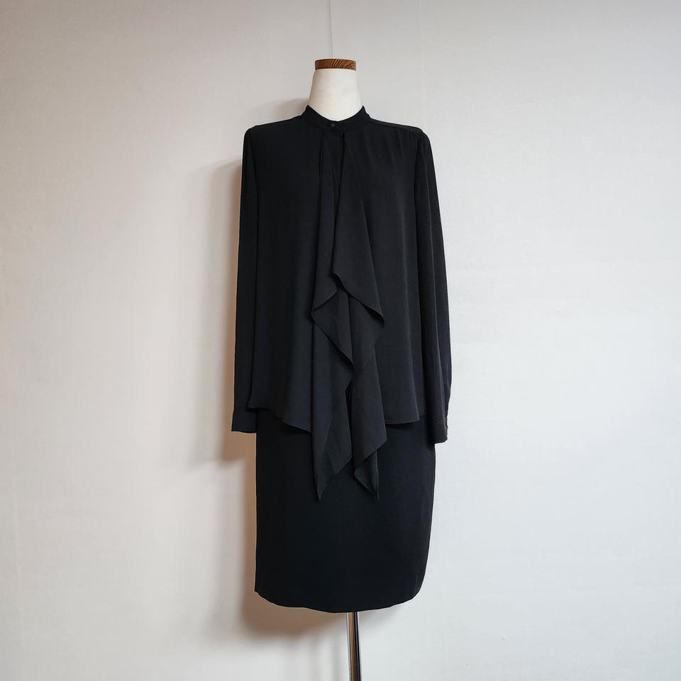 앤클라인 쉬폰배색 우아한 원피스 66