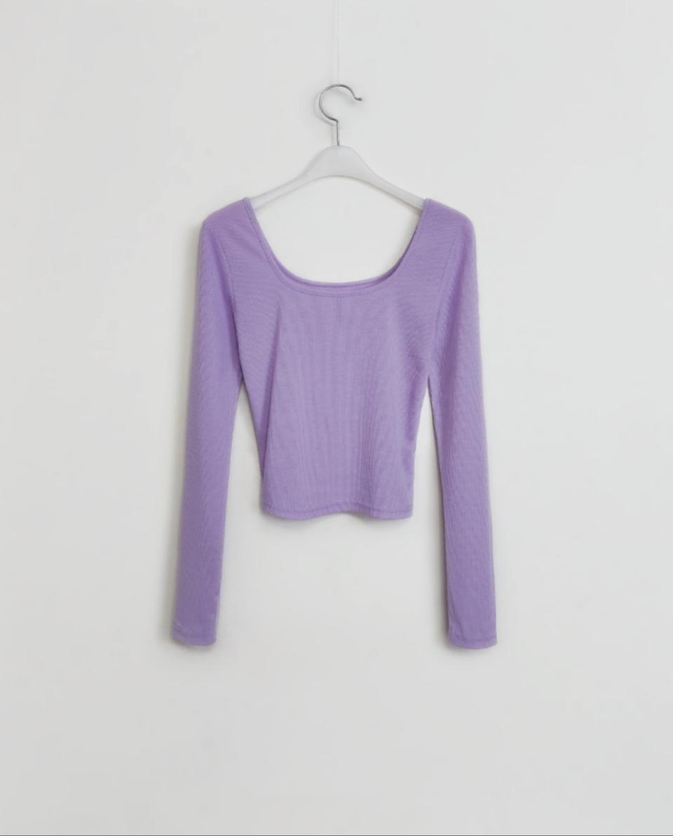 스퀘어넥 골지티 새상품