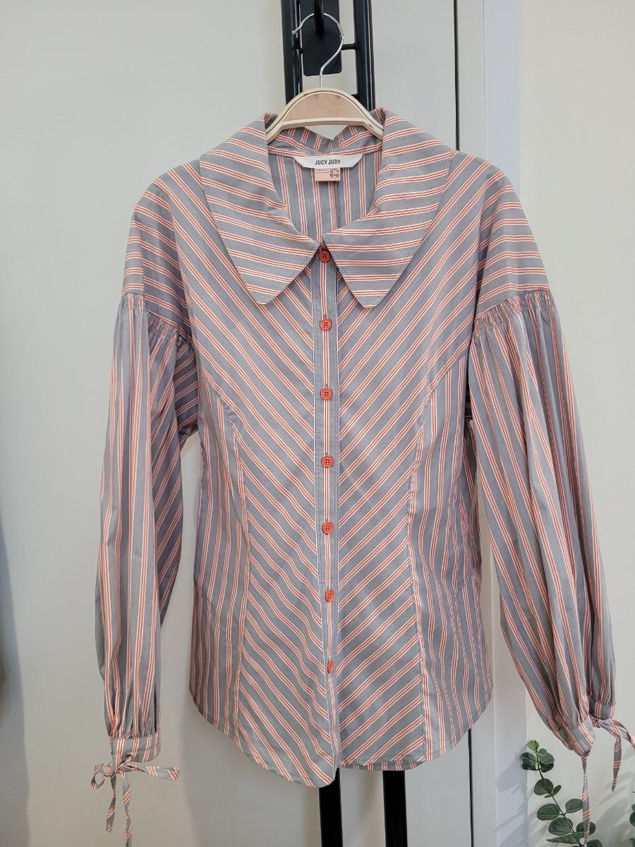 쥬시쥬디 스트라이프 블라우스