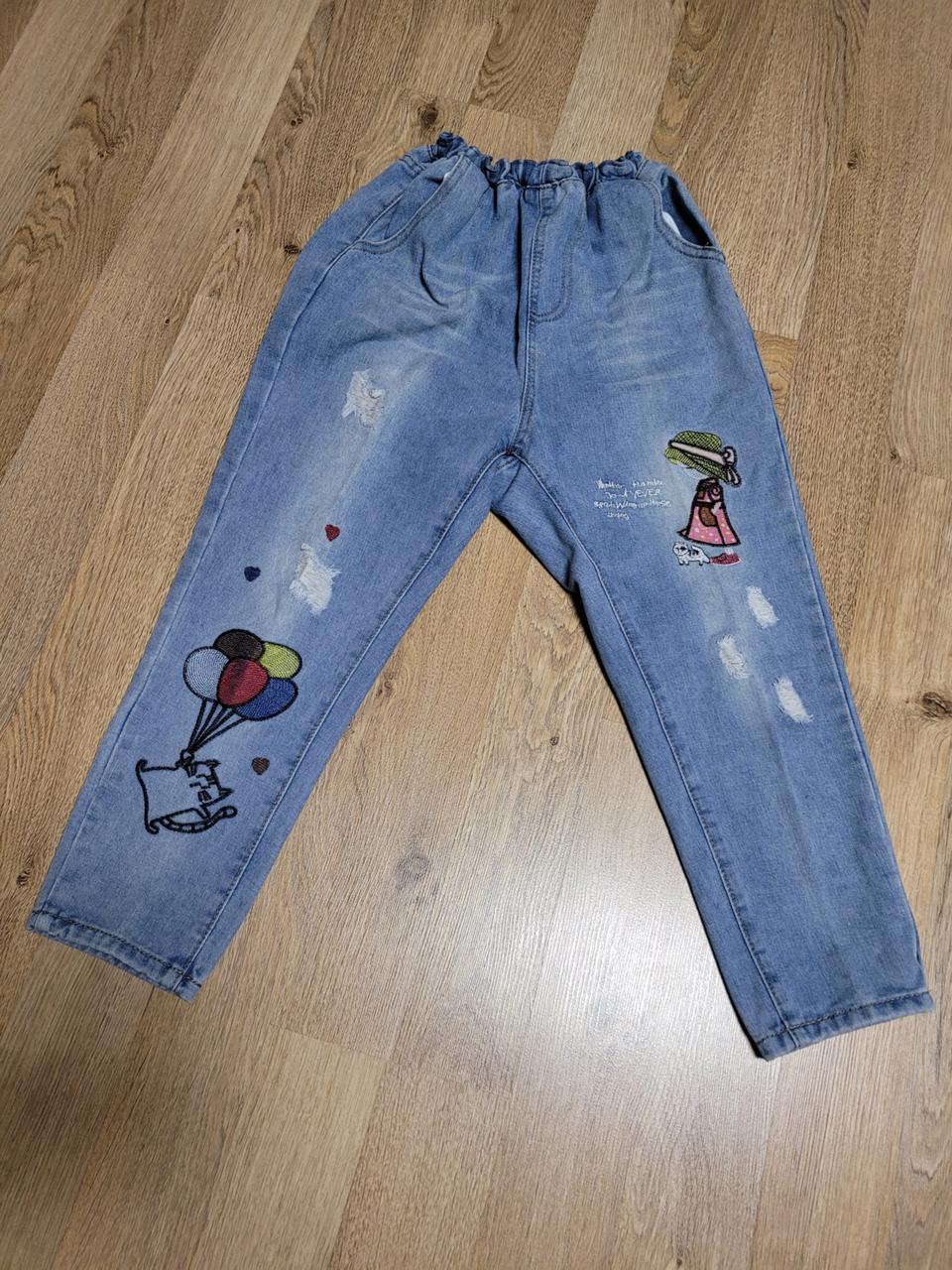 귀여운 스티치 칠부청바지