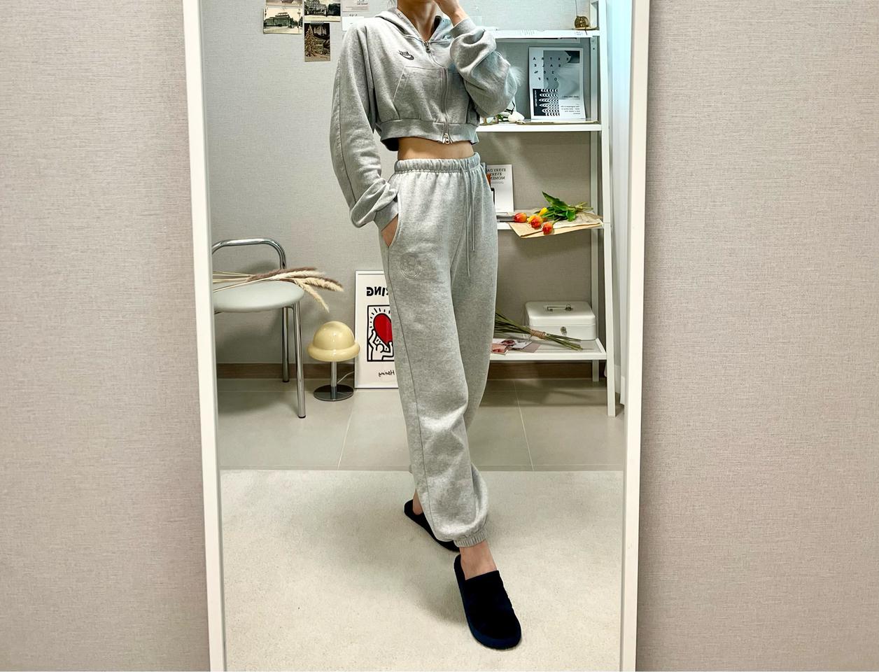 [세일 1.5만원] 멜란지 그레이 조거 팬츠 OBE 오브 트레이닝복 바지