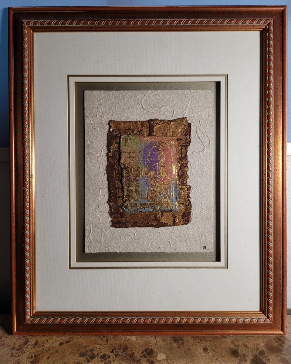 유화 추상화 혼합재료 그림액자