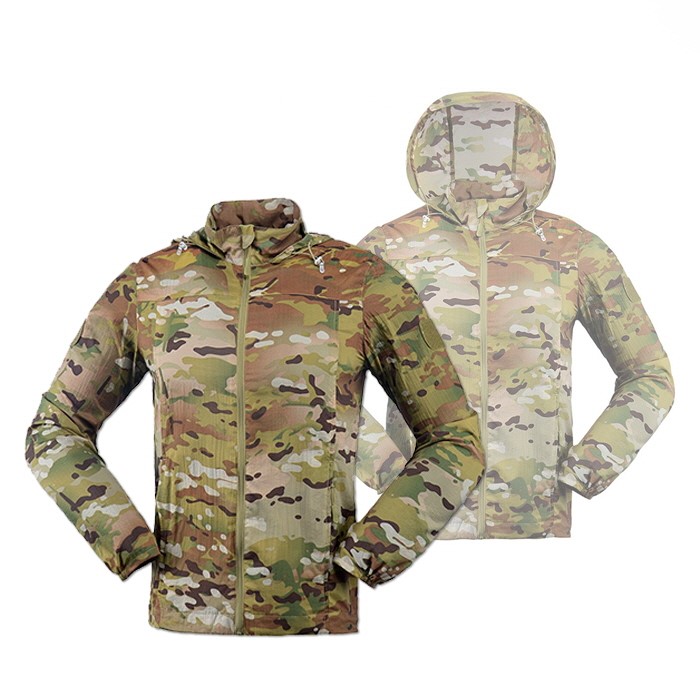 멀티 카모 초경량 바람막이 