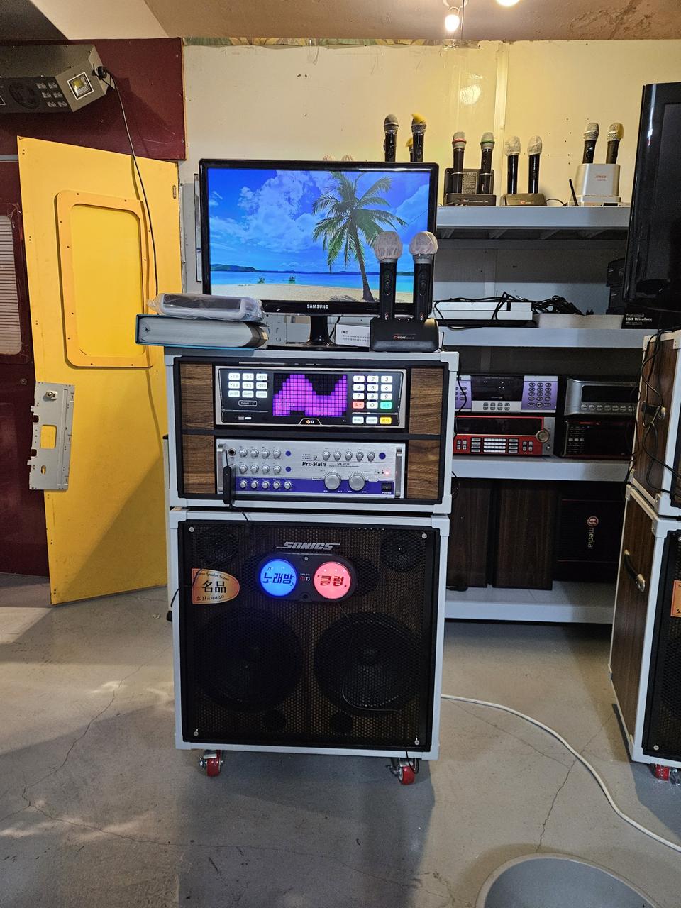 전체신품 이동식노래방기계