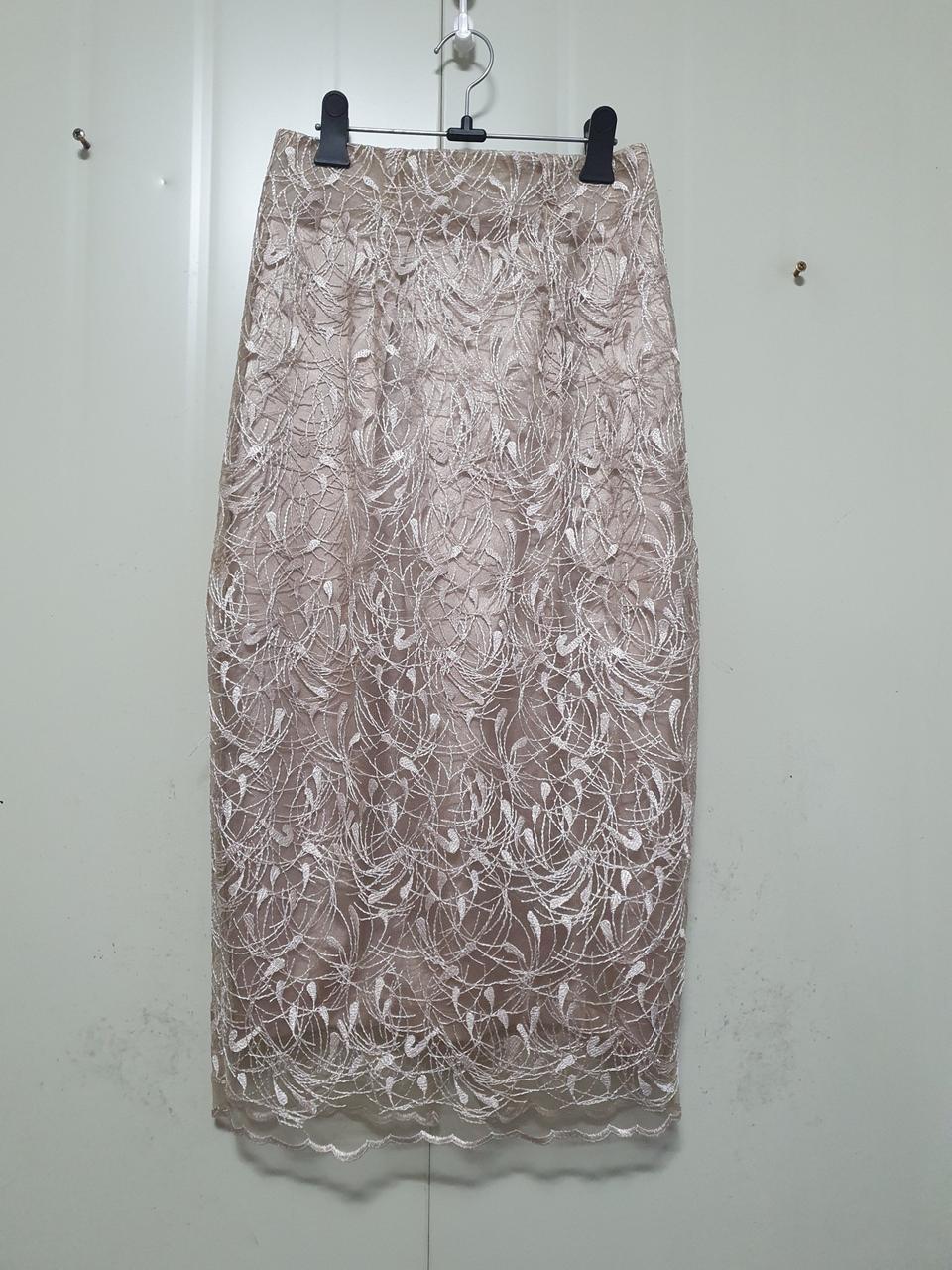 특가새)NYMPH 자수 망사 스커트.