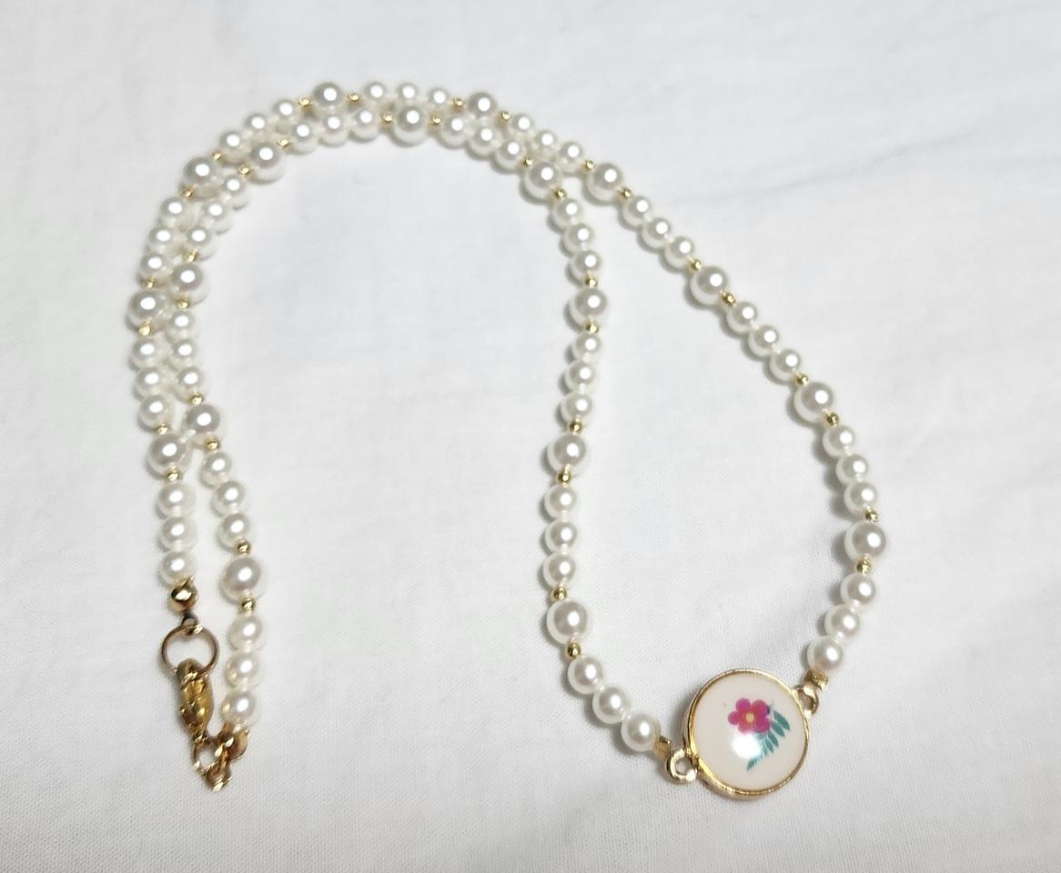 핸드메이드 핵진주 펜던트 목걸이