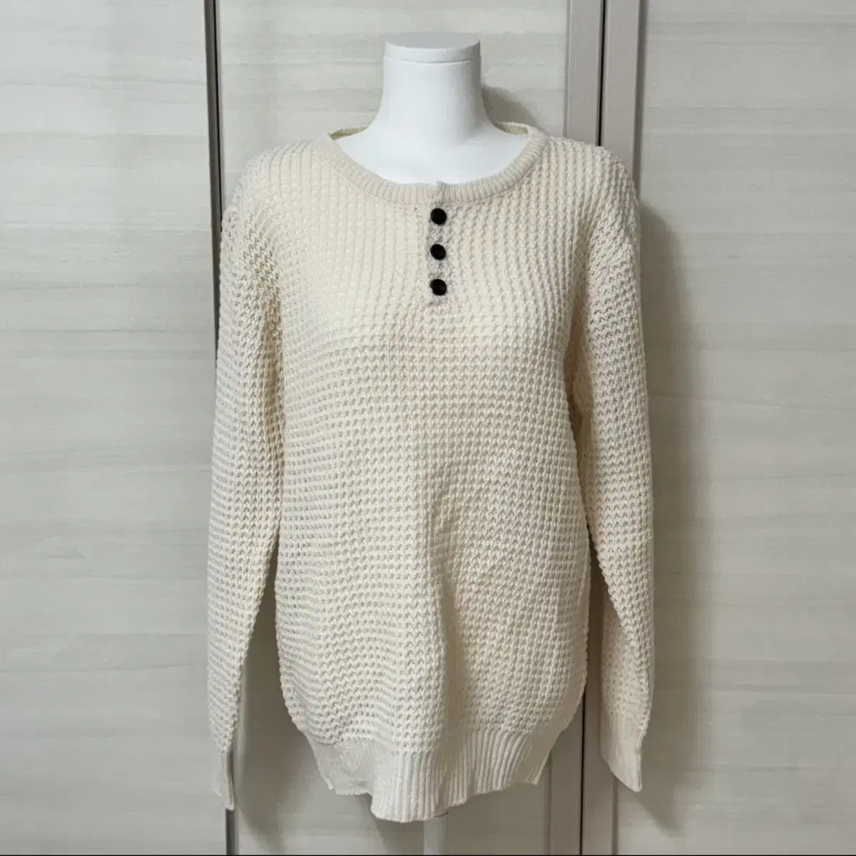 A-LAB 귀여운 여성 니트 아이보리