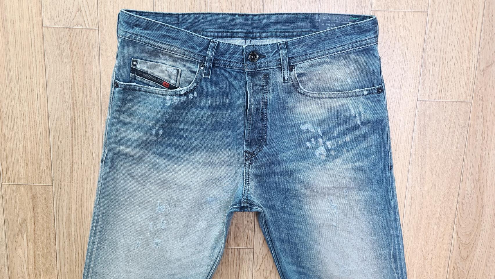 정품 디젤 버스터 850Q 디스워싱진 청바지 31 32