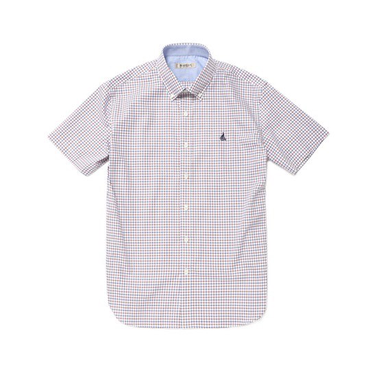 빈폴 레드 체크 버튼다운 반팔 셔츠 라코스테 헤지스 폴로랄프로렌