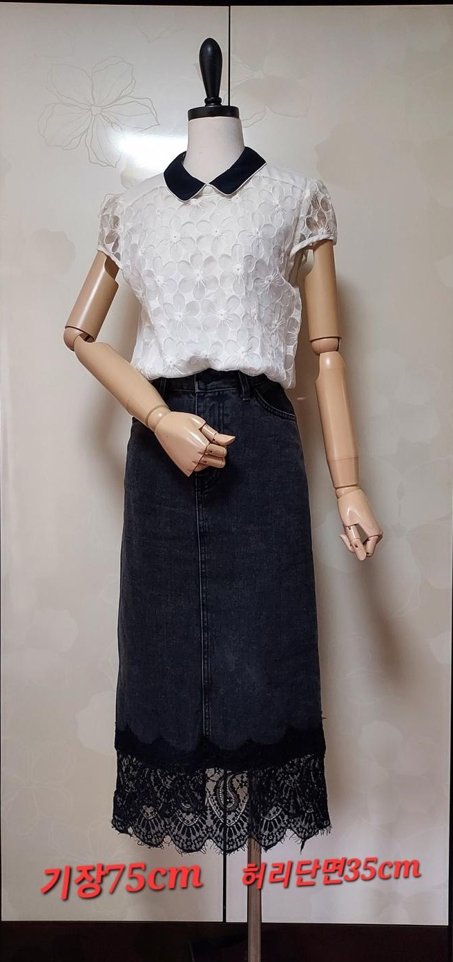 (카라블라우스+스커트)2종세트