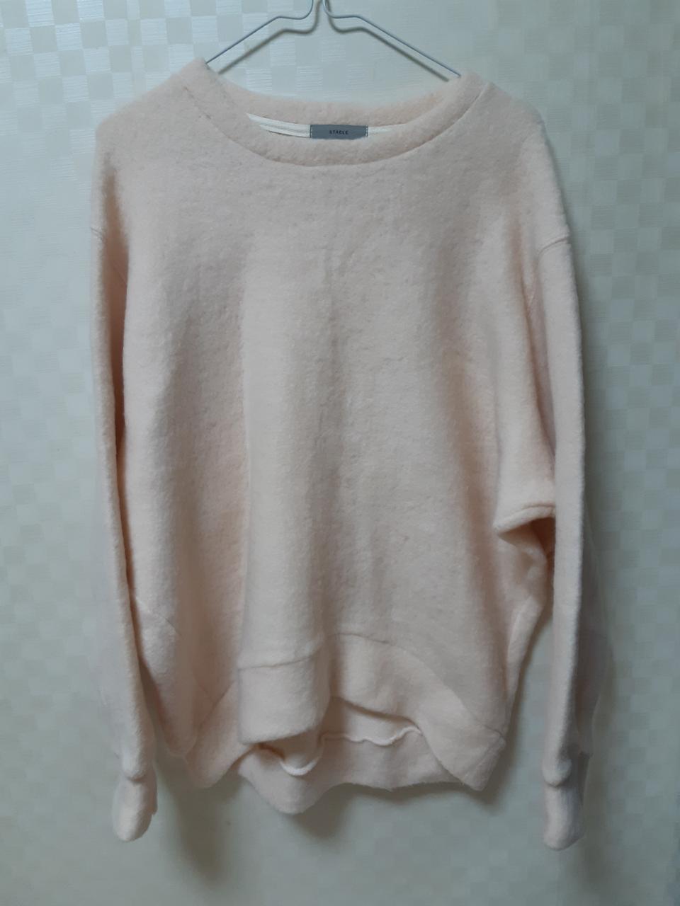 연분홍 박시 니트