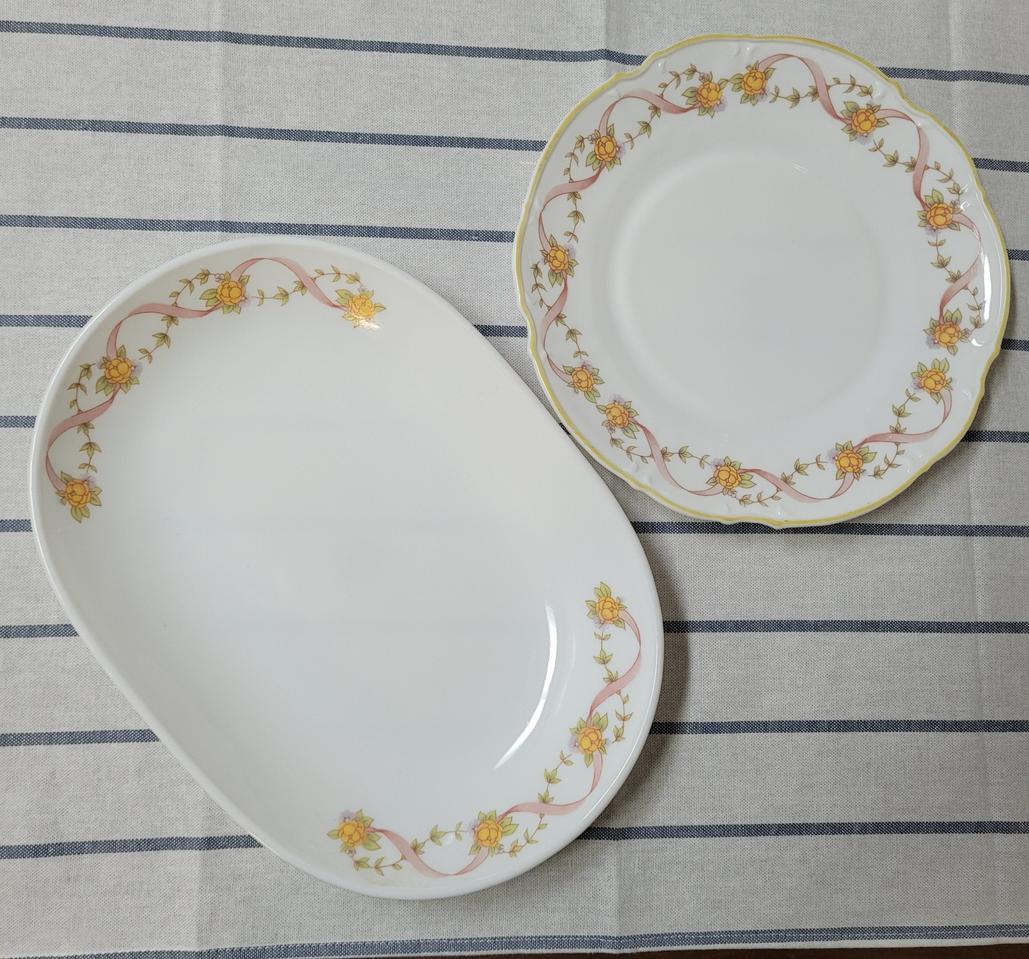 빈티지 국산 밀크 접시 2장->1장가능