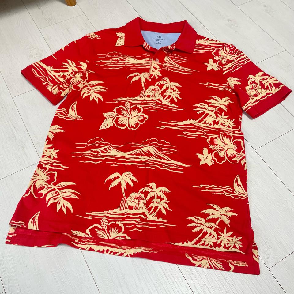 LAND‘S END 렌스엔드 하와이안 피케 카라티