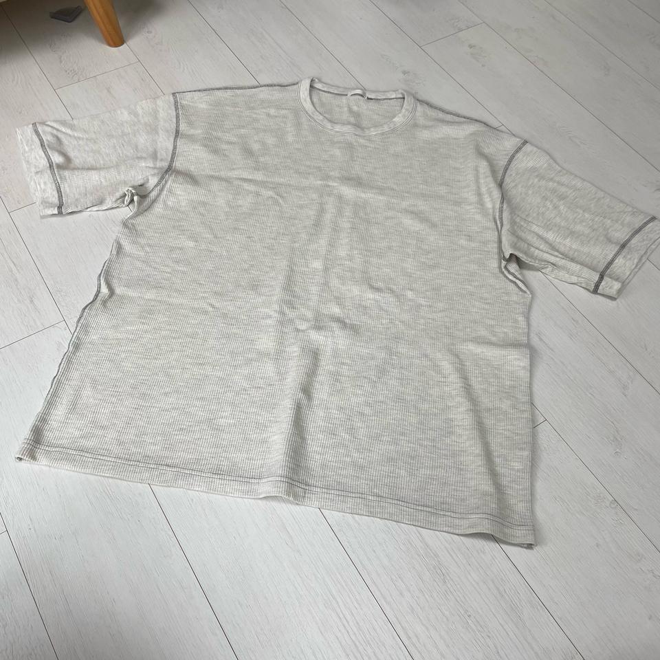 GU 지유 오버핏 와플 티셔츠