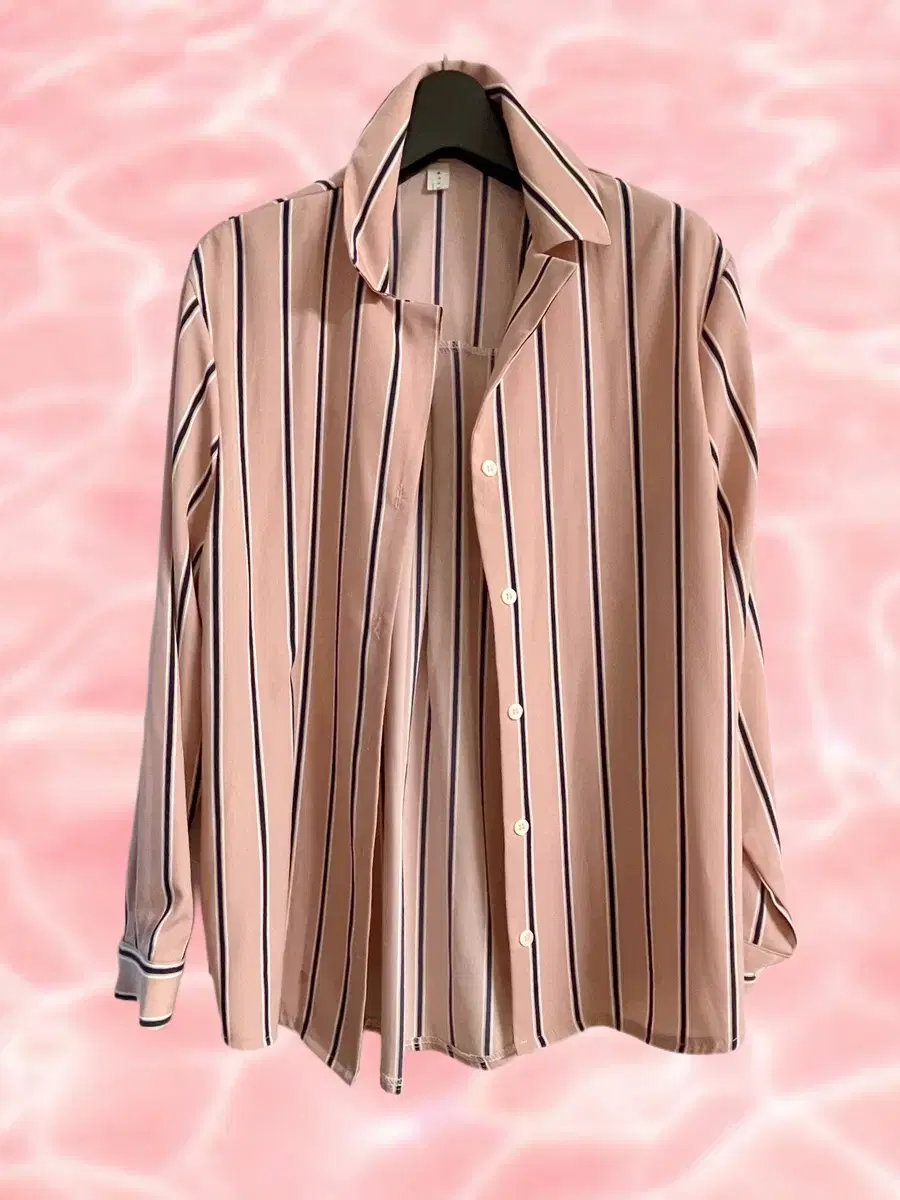 핑크 스트라이프 셔츠