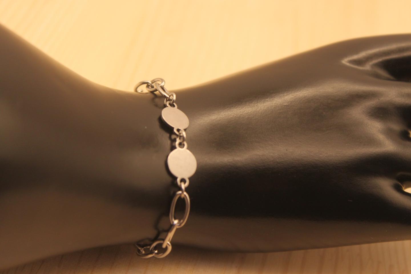 원과원 킨체인 써지컬스틸팔찌 (새상품)