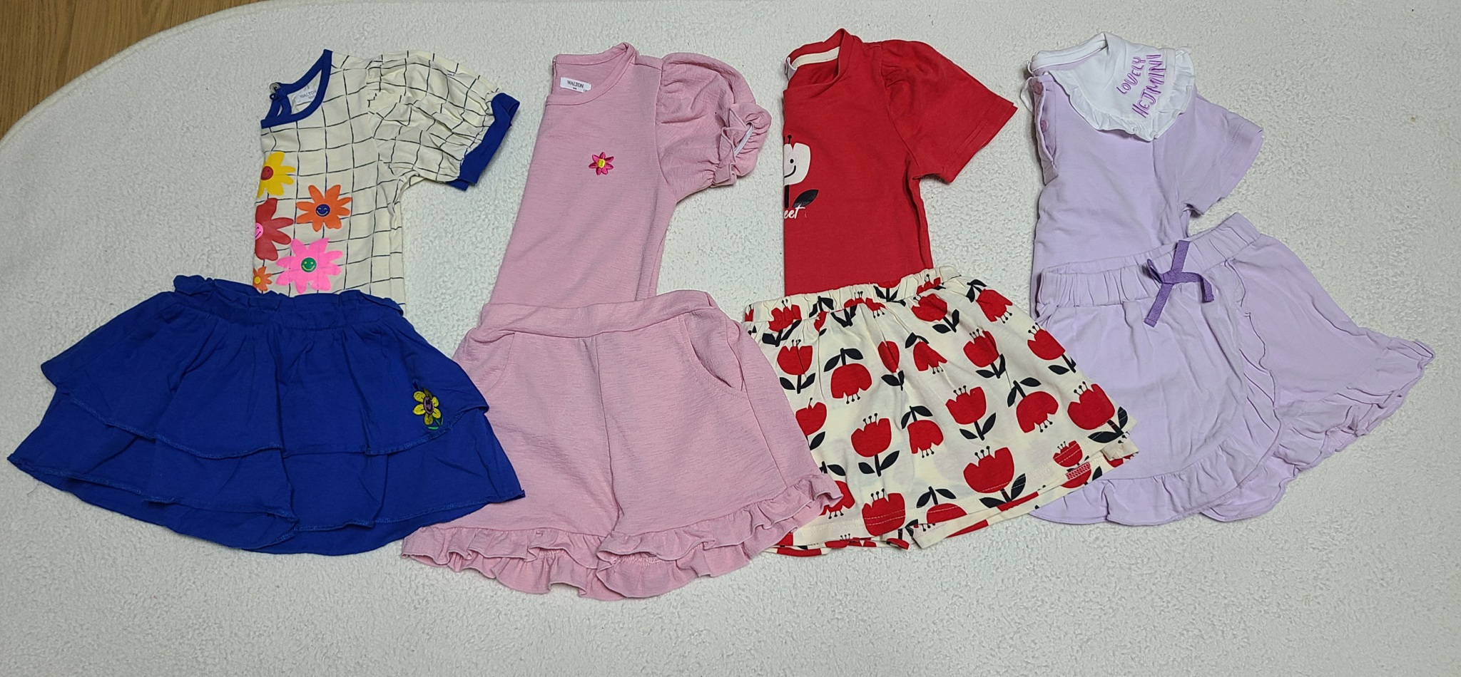 아동반팔세트 4종일괄 110