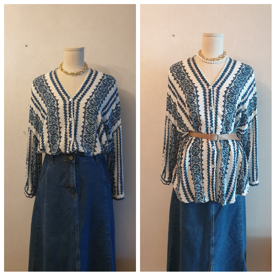 에스닉 블라우스