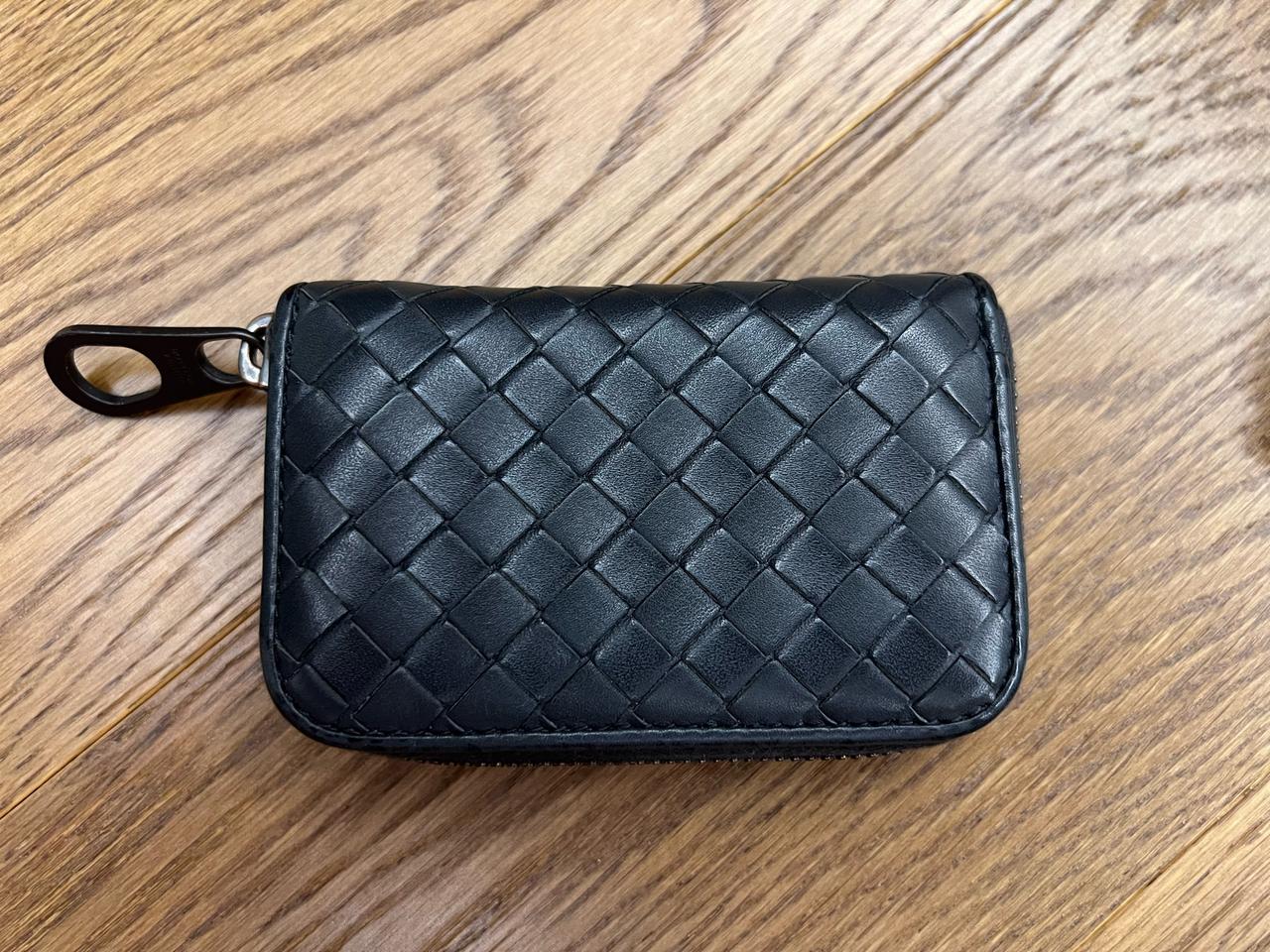 정품 보테가 베네타 지퍼 카드 지갑