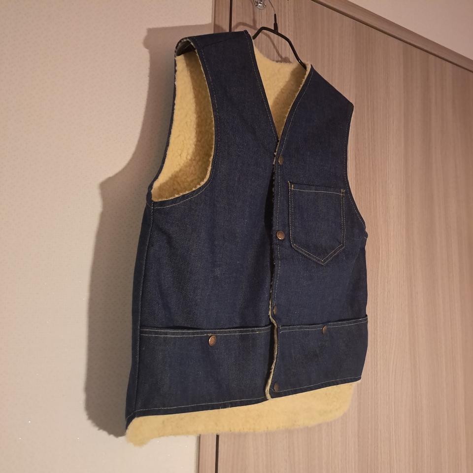 70's Real Worker 유나이티드 가먼트 Denim Vest