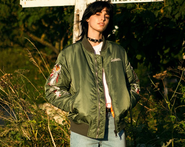 앤더슨벨 쇼트뉴욕 콜라보 항공점퍼 스카잔 MA-1 카키 남성여성 공용 L