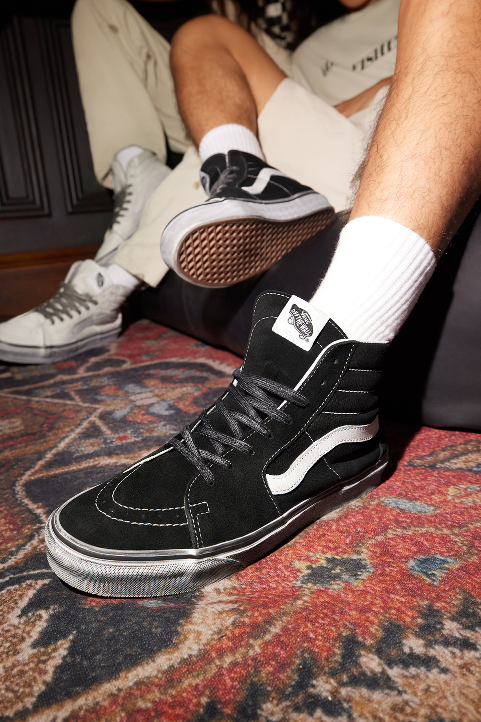 VANS 반스 빈티지 하이탑 남성 운동화 블랙260