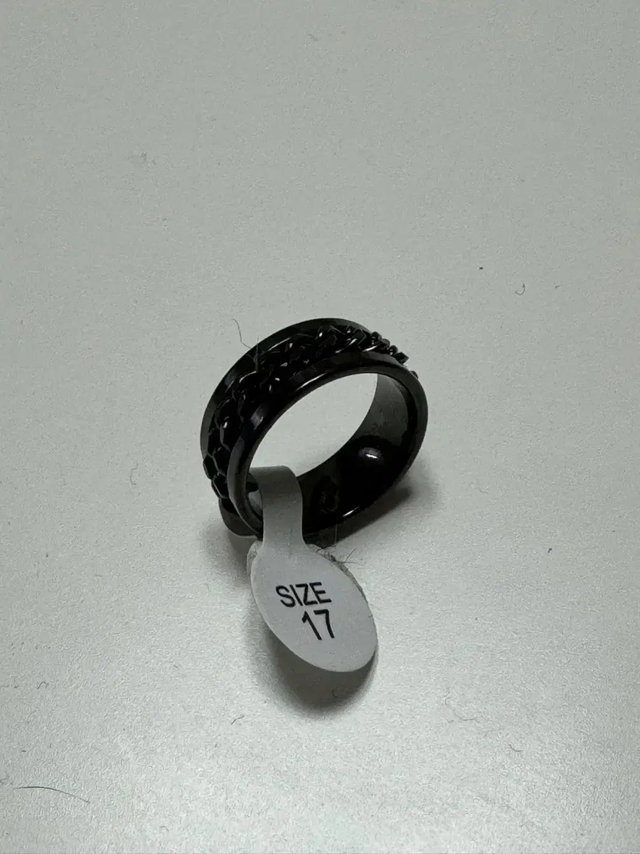 블랙 고리 포인트 써지컬 반지