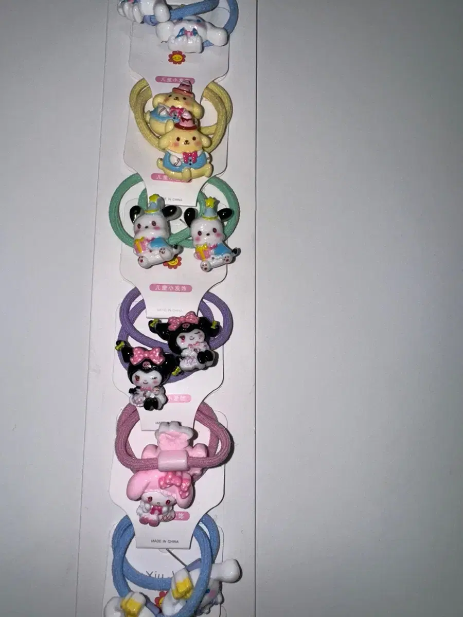 어린이 산리오 머리끈