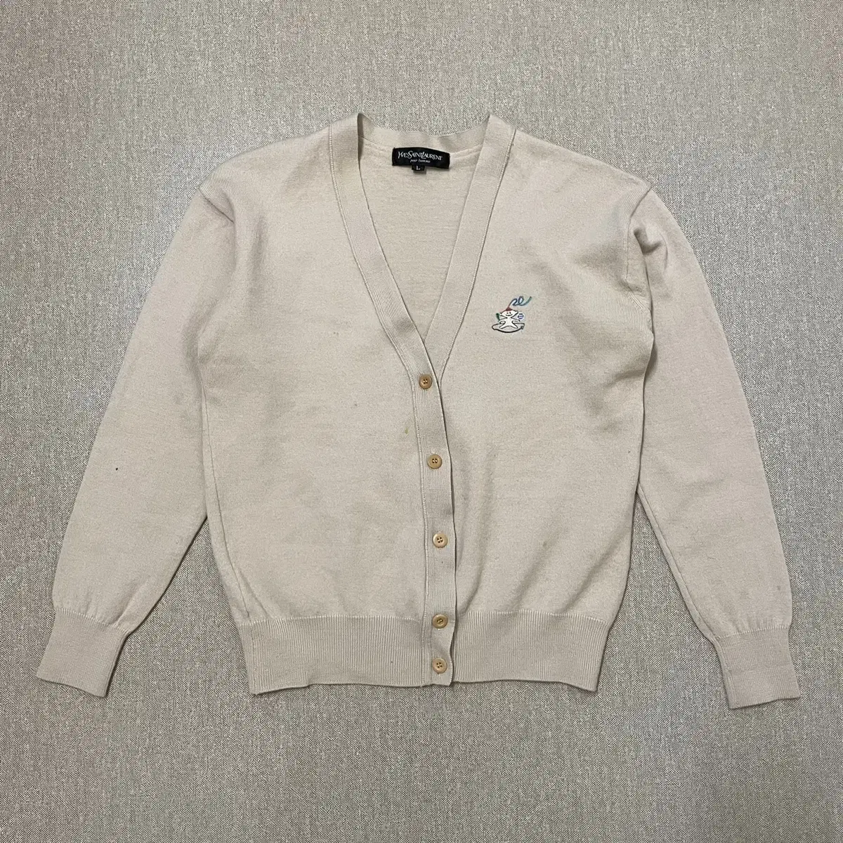 [택포] 입생로랑 울 니트 가디건 L