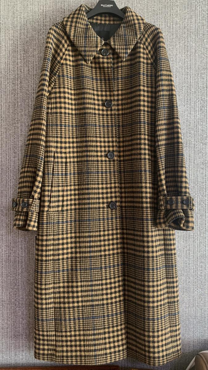 [미착용] 나이스클랍 체크 울코트 맥코트 롱코트 66사이즈 선물