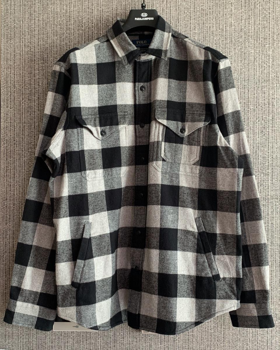 [새상품] 폴로 랄프로렌 남성 플란넬 그레이 셔츠 자켓 선물