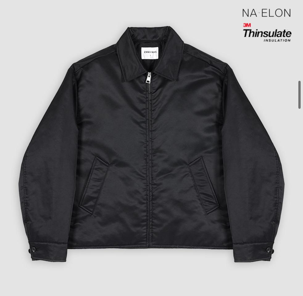 자바나스 미니멀 나일론 카라 자켓