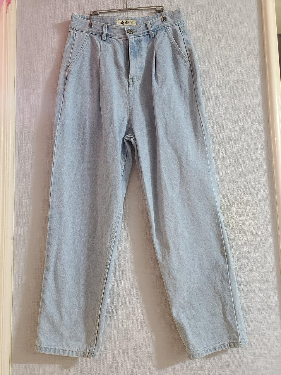 핀턱 청바지