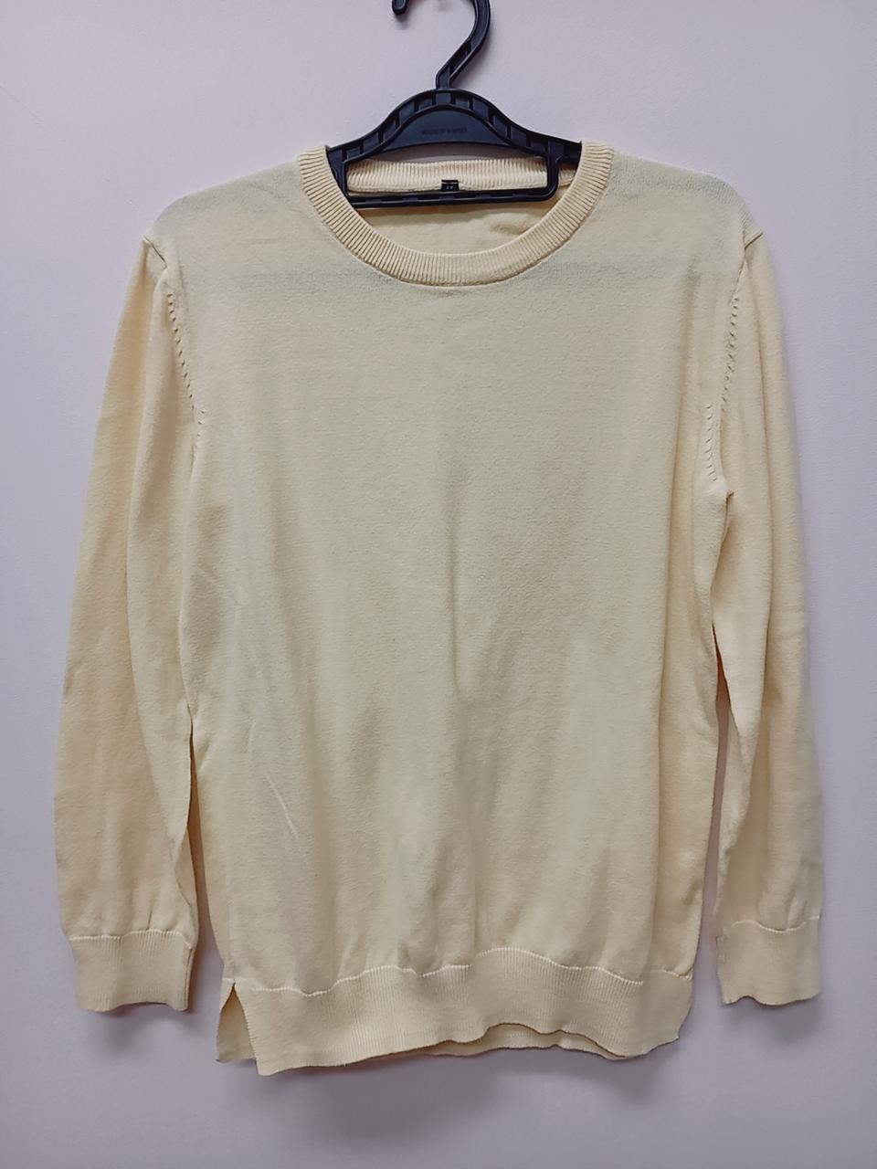 55-77 연노랑 얇은 니트