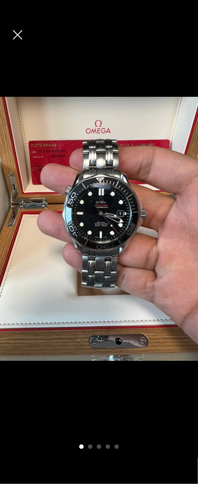 오메가  씨마스터 300  검판