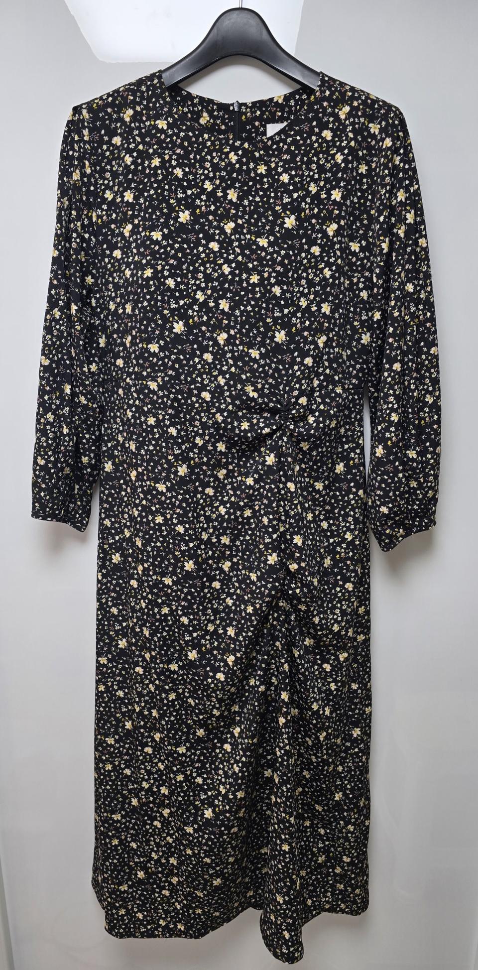 롱원피스  앞셔링 잔꽃무니   55-  반/ 55