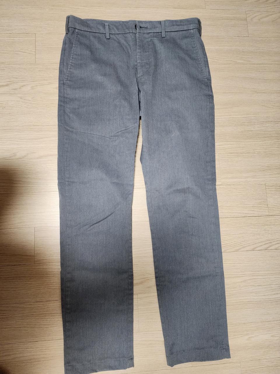 유니클로 회색 면팬츠 30사이즈