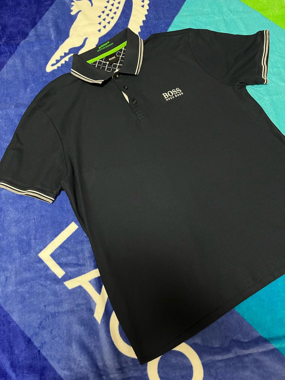 휴고보스 남성 카라 반팔티