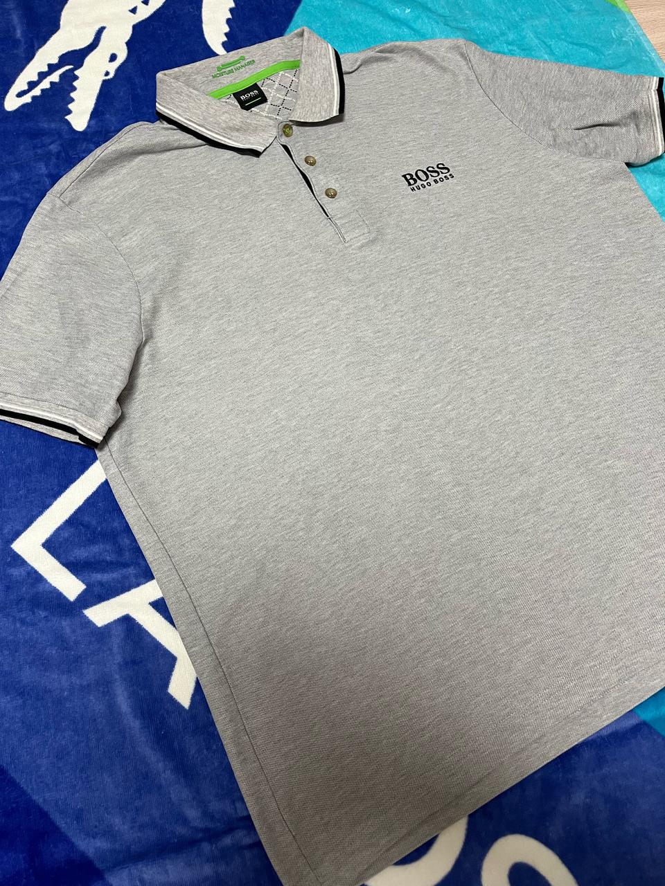 휴고보스 남성 카라 반팔티