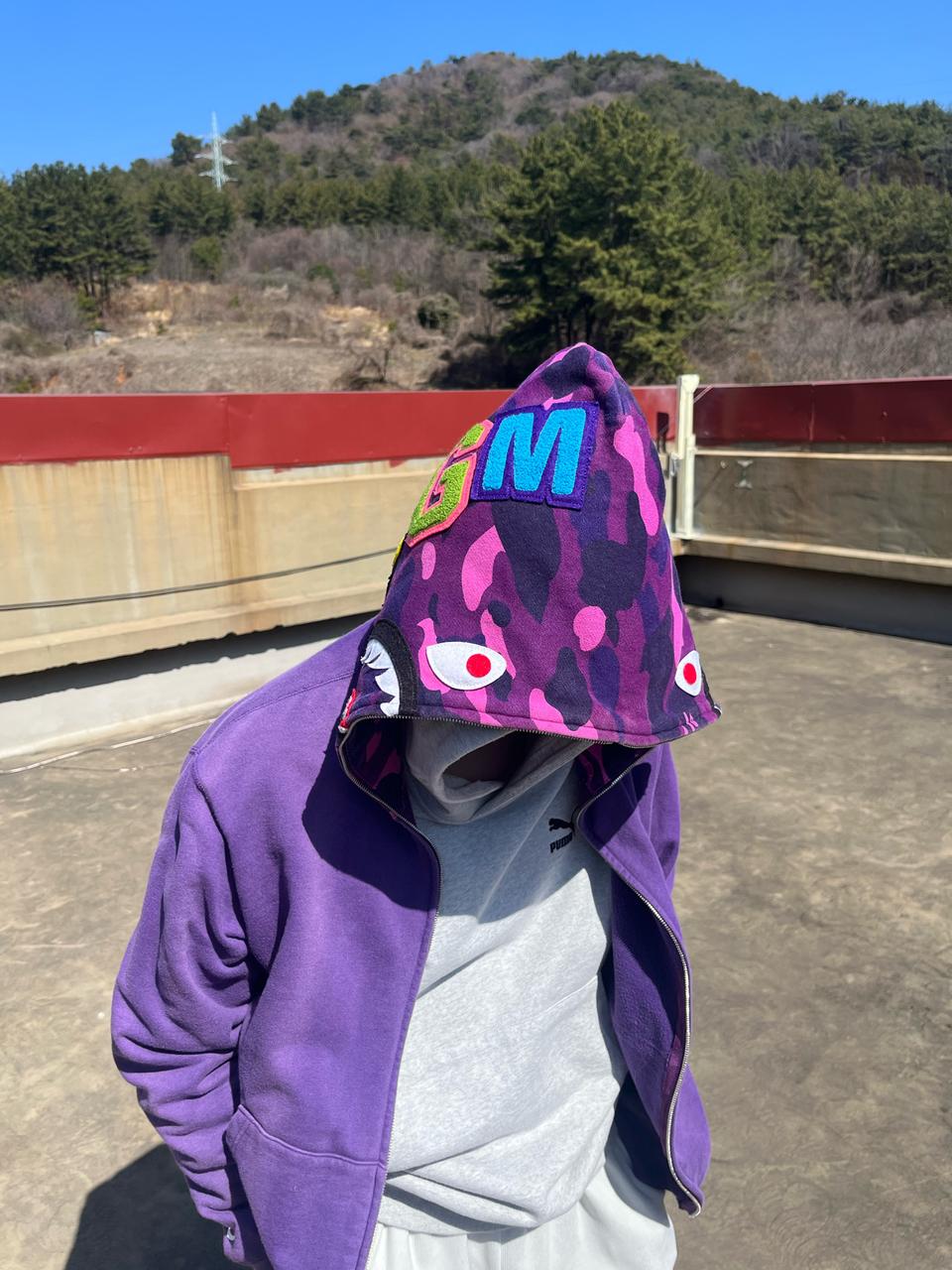 베이프 후드집업