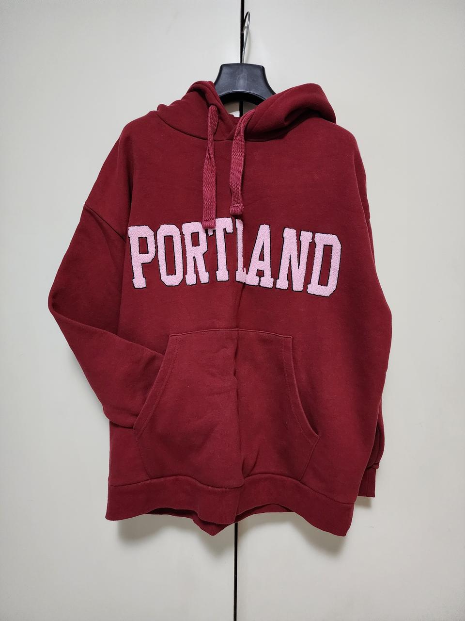 *시에로 PORTLAND 부클자수 레터링후디.