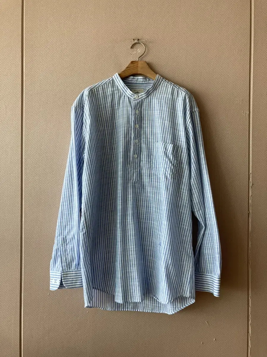 THOMAS VAILEY 스트라이프 면남방