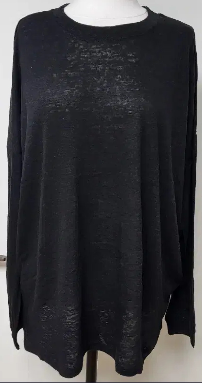 여성 루즈핏 얇은 긴팔