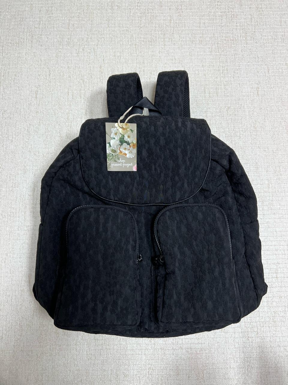 (새상품)프레젠트프로젝트 체리블러썸 포켓백팩(블랙)