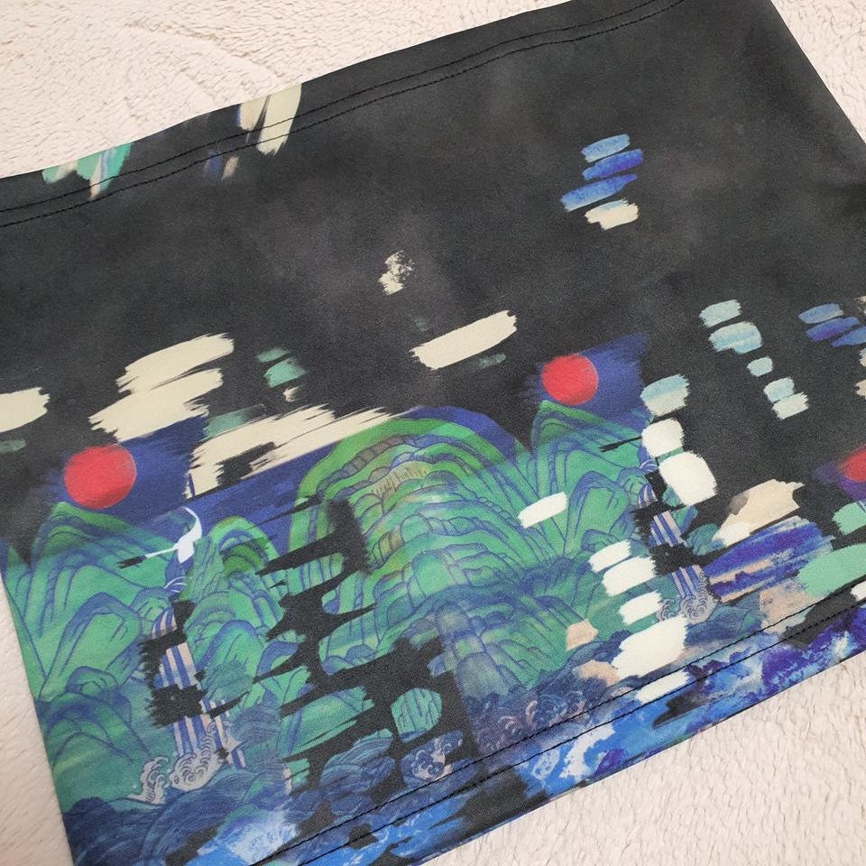 리슬 생활한복 전통문양 일월오봉도 튜브탑