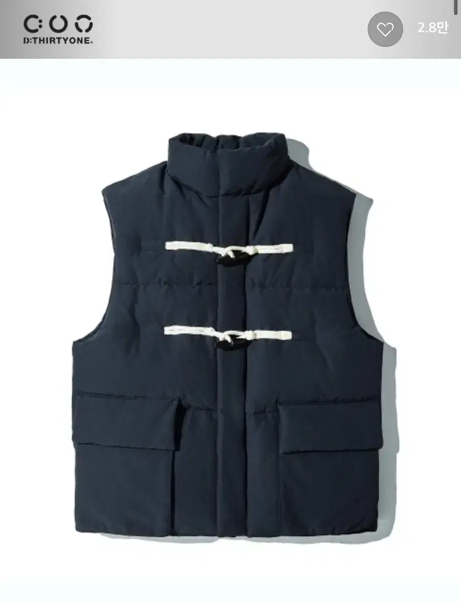 디써티원 DTO Wappen Puffer Down Gilet_Dark N